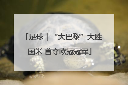足球｜“大巴黎”大胜国米 首夺欧冠冠军
