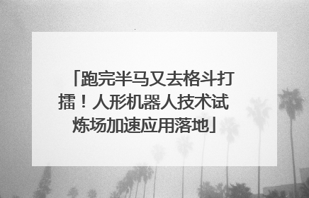跑完半马又去格斗打擂！人形机器人技术试炼场加速应用落地