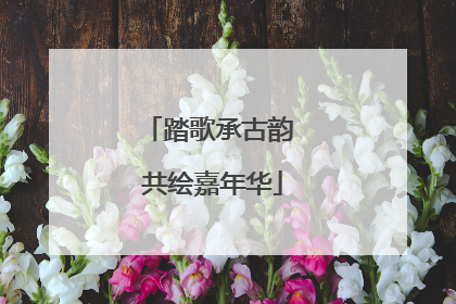 踏歌承古韵 共绘嘉年华