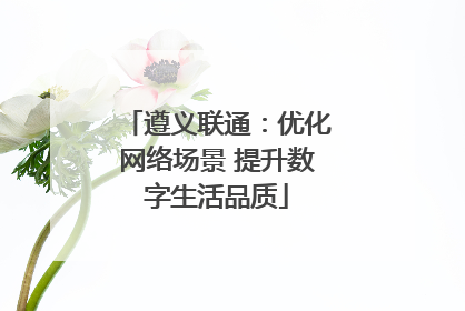 遵义联通：优化网络场景 提升数字生活品质