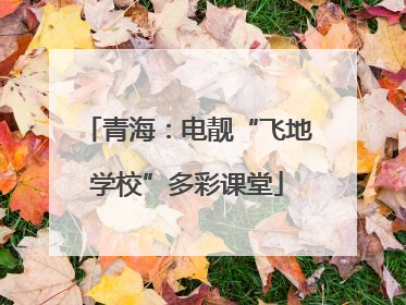 青海：电靓“飞地学校”多彩课堂