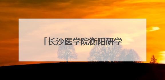 长沙医学院衡阳研学活动交流会在衡阳市蒸湘区人民政府举行