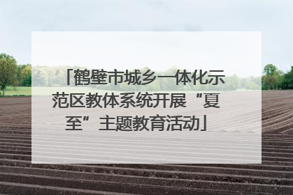 鹤壁市城乡一体化示范区教体系统开展“夏至”主题教育活动