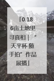 0.186亩土地里寻真相｜“天平杯·随手拍”作品展播