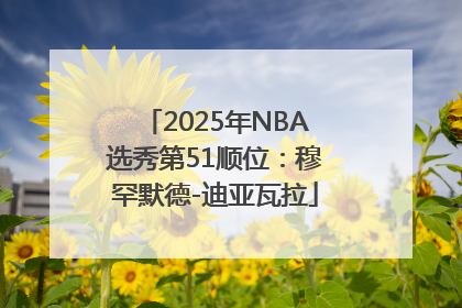 2025年NBA选秀第51顺位：穆罕默德-迪亚瓦拉