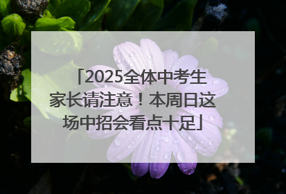 2025全体中考生家长请注意！本周日这场中招会看点十足