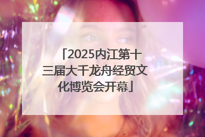 2025内江第十三届大千龙舟经贸文化博览会开幕