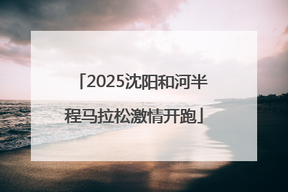 2025沈阳和河半程马拉松激情开跑