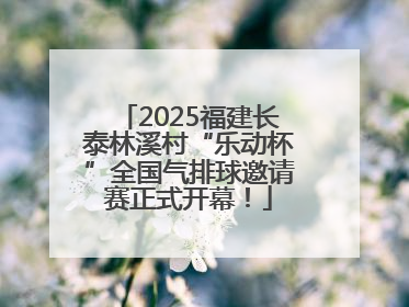 2025福建长泰林溪村“乐动杯”全国气排球邀请赛正式开幕！