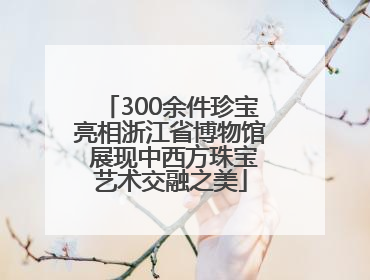 300余件珍宝亮相浙江省博物馆 展现中西方珠宝艺术交融之美