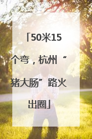 50米15个弯，杭州“猪大肠”路火出圈