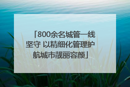800余名城管一线坚守 以精细化管理护航城市靓丽容颜