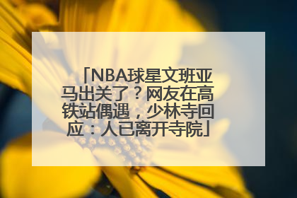 NBA球星文班亚马出关了？网友在高铁站偶遇，少林寺回应：人已离开寺院